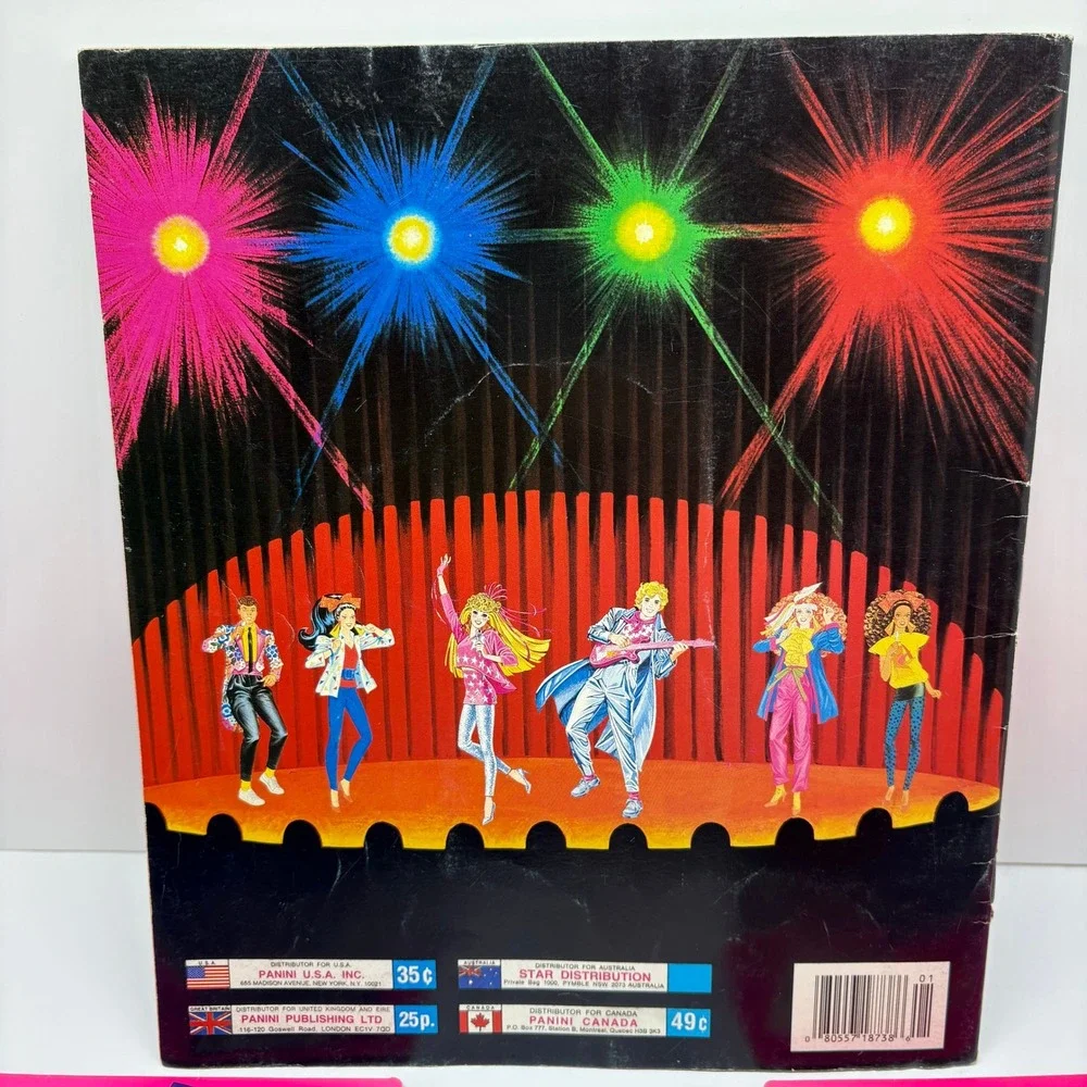 Vintage 90s Mattel Barbie Calendar Sticker Album Poster Lot Pink